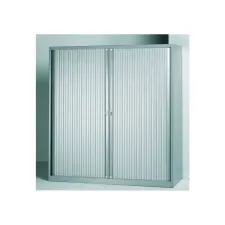 BISLEY Basic Roldeurkast 2 Legborden 103 x 120 x 43 cm Zilvergrijs