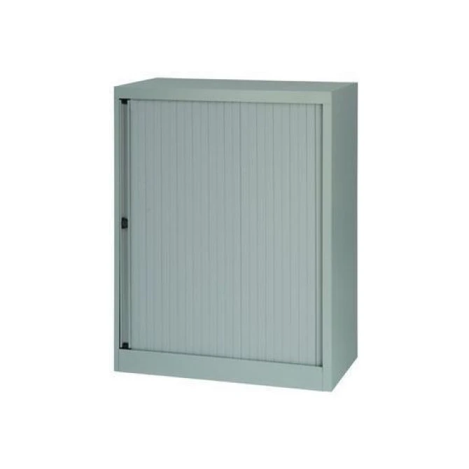 BISLEY Basic Roldeurkast 2 Legborden 103 x 80 x 43 cm Wit