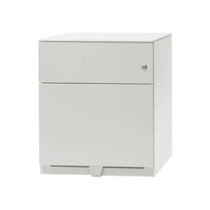 BISLEY Basic Verrijdbaar Ladeblok met 2 Laden 502 x 420 x 565 mm Lichtgrijs