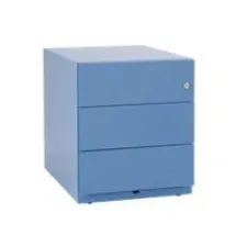 BISLEY Basic Verrijdbaar Ladeblok met 3 Laden 502 x 420 x 565 mm Zilver BISLEY Basic Verrijdbaar Ladeblok met 3 Laden 502 x 420 x 565 mm Zilver