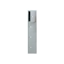 BISLEY CLK124 Locker 4 Compartimenten Antraciet BISLEY CLK124 Locker 4 Compartimenten Antraciet