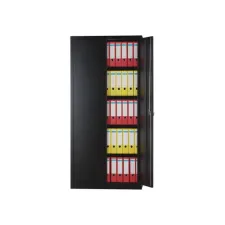 BISLEY Draaideurkast Kast incl 4 legborden Zwart 1950 x 914 x 400 mm