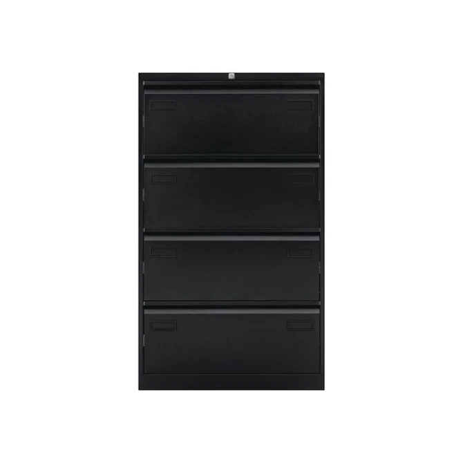 BISLEY Duel A4 Hangmappenkast met 4 Laden 1321 x 800 x 622 mm Zwart BISLEY Duel A4 Hangmappenkast met 4 Laden 1321 x 800 x 622 mm Zwart