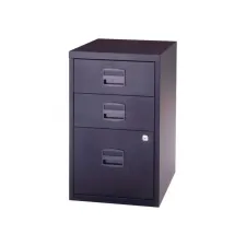 BISLEY Homefiler Bijzetladeblok met 3 Laden 372 x 413 x 400 mm Zilver