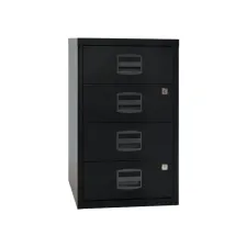 BISLEY Homefiler Bijzetladeblok met 4 Laden 672 x 413 x 400 mm Zwart