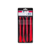 Boetseer spatel FIMO plastic/set4 Boetseer spatel FIMO plastic/set4