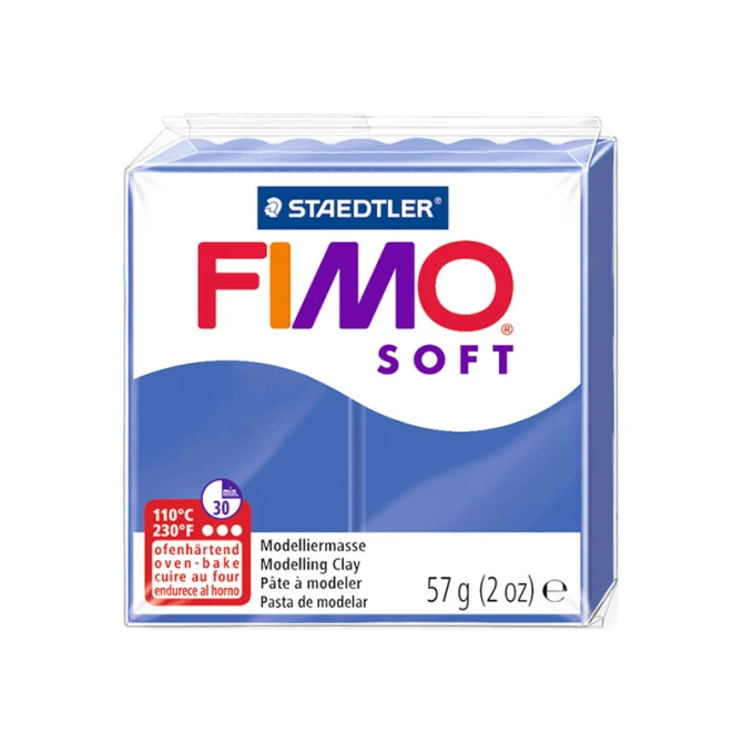 Boetseerklei FIMO soft blauw/6x57g