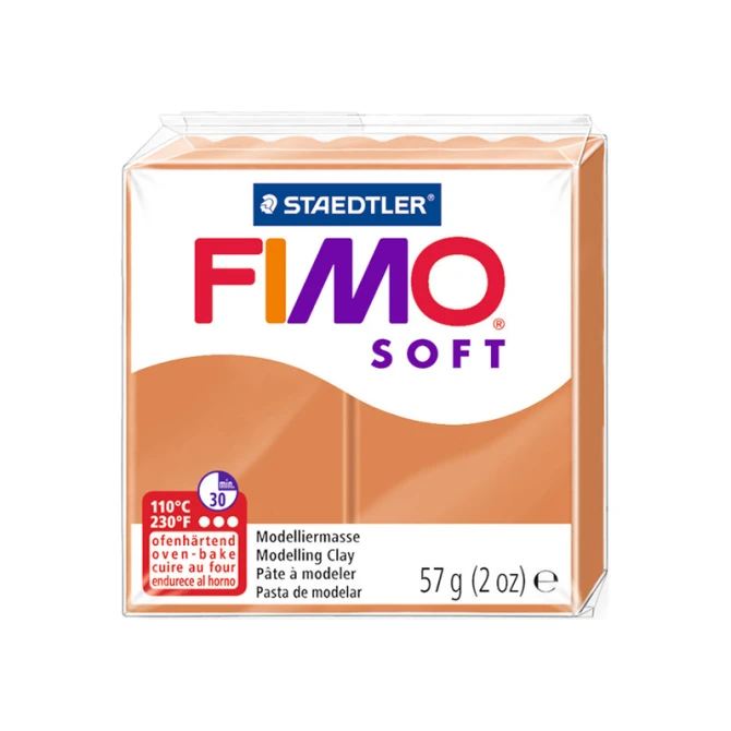 Boetseerklei FIMO soft cognac/6x57g