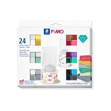 Boetseerklei Fimo effect assorti/24x25g Boetseerklei Fimo effect assorti/24x25g