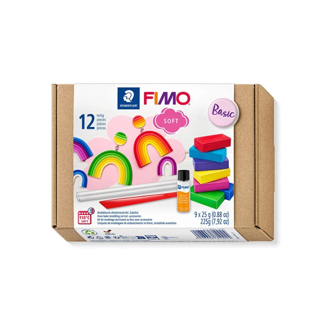 Boetseerklei Fimo soft basis/9x25g