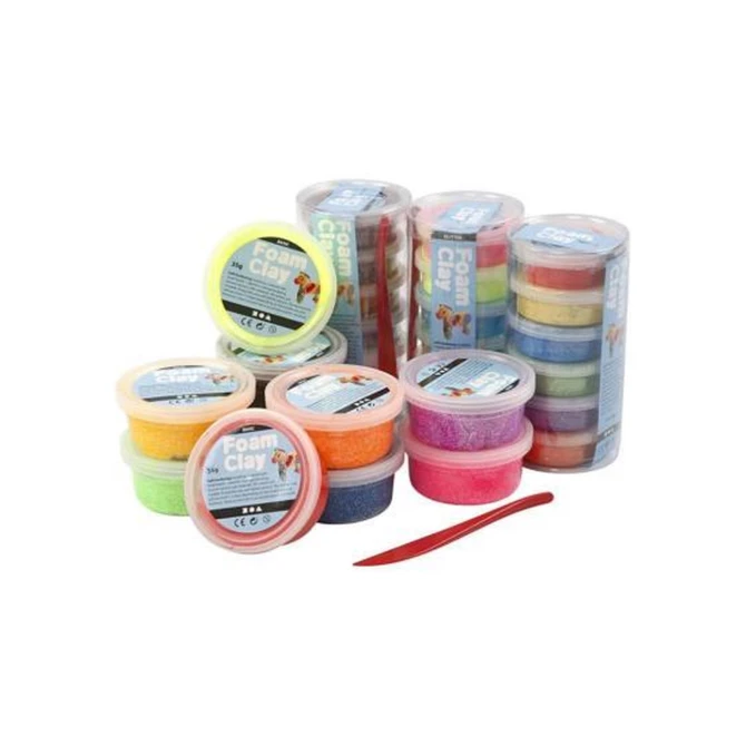Foam Clay Boetseermateriaal FC assorti 14/35g/pk28 (pak 28 stuks) Foam Clay Boetseermateriaal FC assorti 14/35g/pk28 (pak 28 stuks)