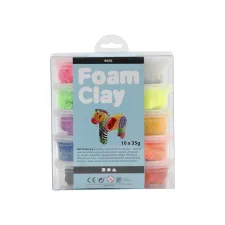 Foam Clay Boetseermateriaal FC assorti/pk10x35g (pak 10 stuks)