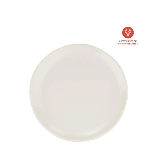 Bord Gourmet vlak 17cm wit/12st