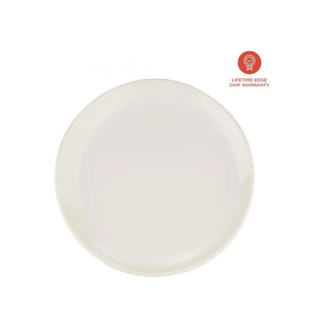 Bord Gourmet vlak 25cm wit/12st