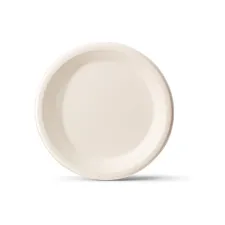 Bord suikerriet bio 26cm wit/pk50 Bord suikerriet bio 26cm wit/pk50