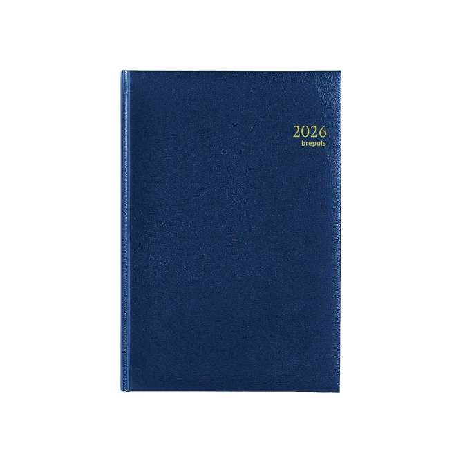 BREPOLS Agenda 2026 A4 7 dagen per 2 paginas Blauw