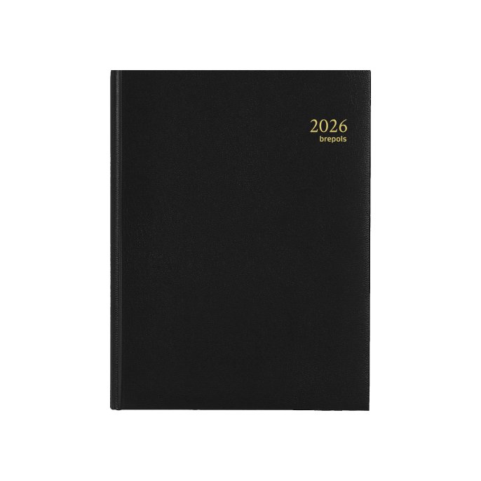 Brepols Agenda A5. 7 dagen per 2 pagina's. Zwart Brepols Agenda A5. 7 dagen per 2 pagina's. Zwart