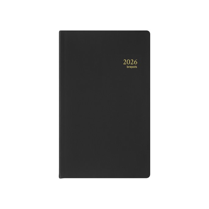 Brepols Breform Seta Agenda. Gelinieerd. 1 dag per pagina. zwart Brepols Breform Seta Agenda. Gelinieerd. 1 dag per pagina. zwart