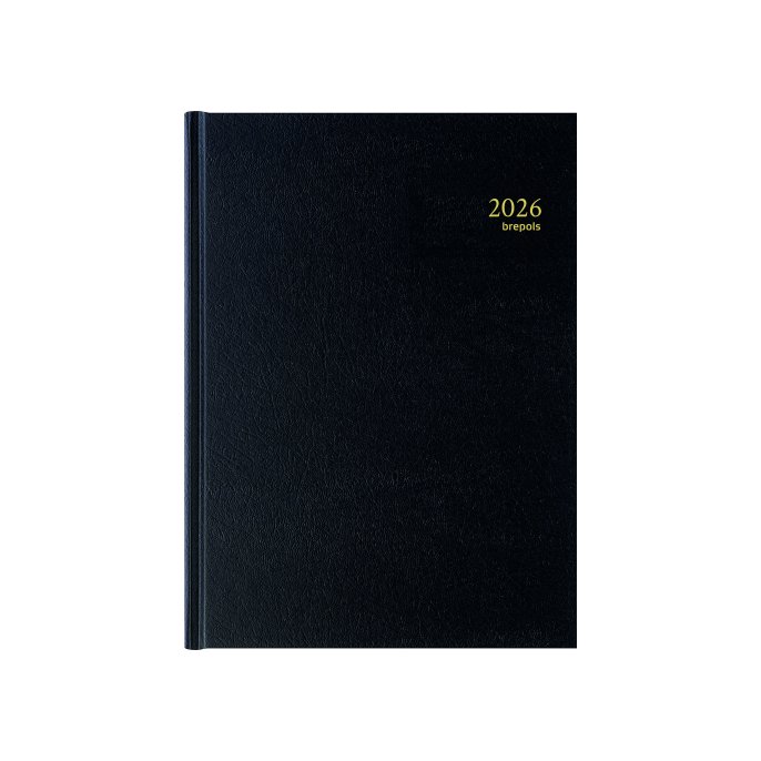Brepols Bremax 2 Agenda. A4. 1 dag per 2 pagina's. zwart Brepols Bremax 2 Agenda. A4. 1 dag per 2 pagina's. zwart