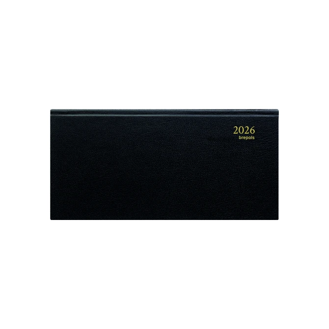 BREPOLS Breprint Agenda 2026 170 x 80 mm 7 dagen per 2 paginas zwart