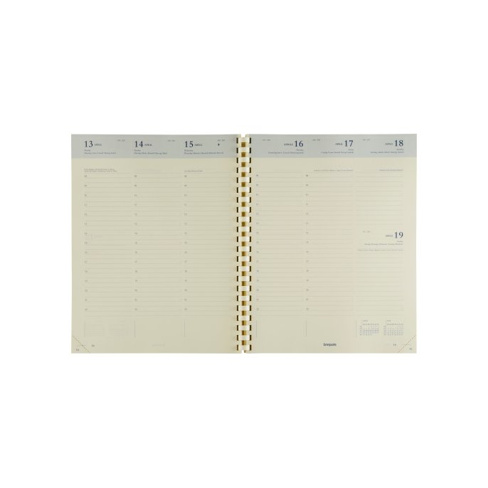 Brepols Concorde Interieur met Spiraal. 7 dagen per 2 pagina's Brepols Concorde Interieur met Spiraal. 7 dagen per 2 pagina's