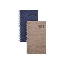 BREPOLS Ecorama Kazar Zakagenda met Spiraal 89x160mm 7 dagen per 2 pagina's Assorti BREPOLS Ecorama Kazar Zakagenda met Spiraal 89x160mm 7 dagen per 2 pagina's Assorti