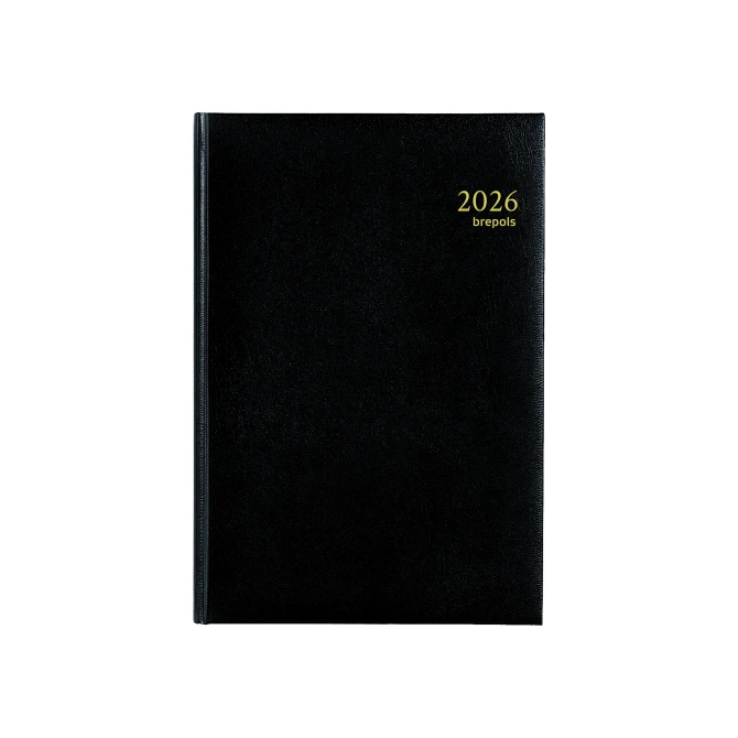BREPOLS Minister Agenda 2026 1 dag per pagina zwart