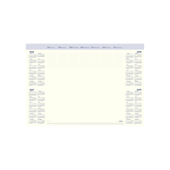 Brepols Office Mate Bureau Onderlegger met 4 jaarplanner