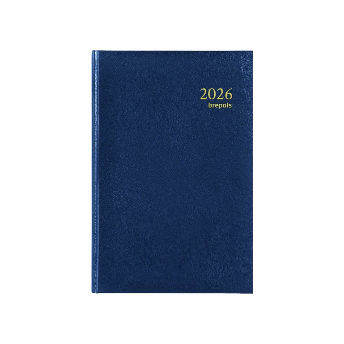 Brepols Saturnus Agenda Luxe Lima. 1 Dag Per Pagina. Blauw