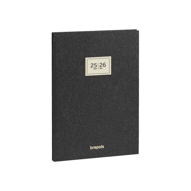 BREPOLS Saturnus Essenz Agenda 2026 A5 7 dagen per 2 paginas Antraciet BREPOLS Saturnus Essenz Agenda 2026 A5 7 dagen per 2 paginas Antraciet