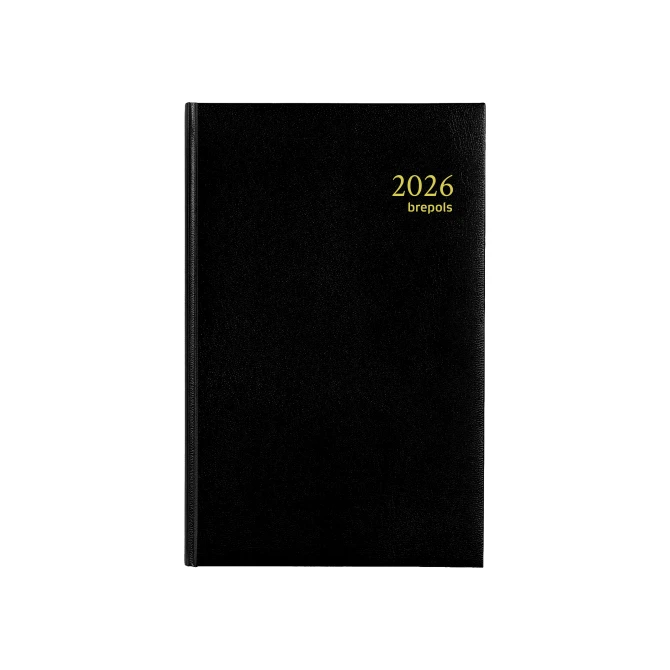 BREPOLS Saturnus Kort Agenda 2026 1 dag per pagina zwart BREPOLS Saturnus Kort Agenda 2026 1 dag per pagina zwart