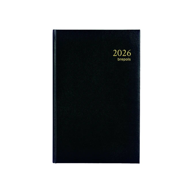 BREPOLS Saturnus Kort Agenda 2026 2 dagen per pagina zwart BREPOLS Saturnus Kort Agenda 2026 2 dagen per pagina zwart
