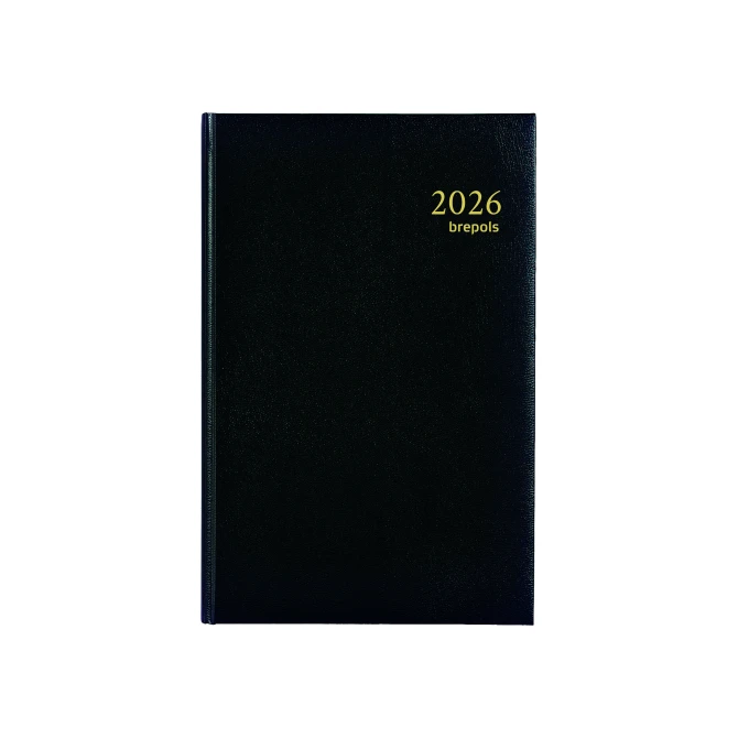 BREPOLS Saturnus Kort Agenda 2026 7 dagen per 2 paginas zwart BREPOLS Saturnus Kort Agenda 2026 7 dagen per 2 paginas zwart