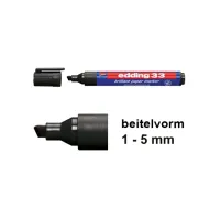 EDDING 33 Brilliant marker 1-5mm zwart (10 stuks) EDDING 33 Brilliant marker 1-5mm zwart (10 stuks)