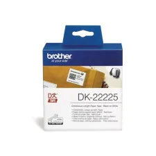 BROTHER DK-22225 Labels Papier 38 mm Zwart op Wit (rol 3048 meter) BROTHER DK-22225 Labels Papier 38 mm Zwart op Wit (rol 3048 meter)