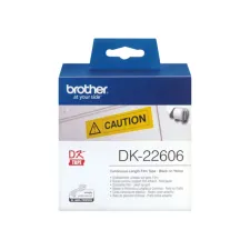 BROTHER DK-22606 Labels Papier 62 mm Zwart op Geel (rol 15.24 meter) BROTHER DK-22606 Labels Papier 62 mm Zwart op Geel (rol 15.24 meter)