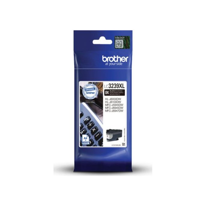 Brother LC-3239XLBK inktcartridge zwart hoge capaciteit (origineel) Brother LC-3239XLBK inktcartridge zwart hoge capaciteit (origineel)