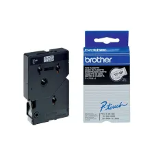 BROTHER TC labeltape Zwart op transparant TC-101 12 mm BROTHER TC labeltape Zwart op transparant TC-101 12 mm