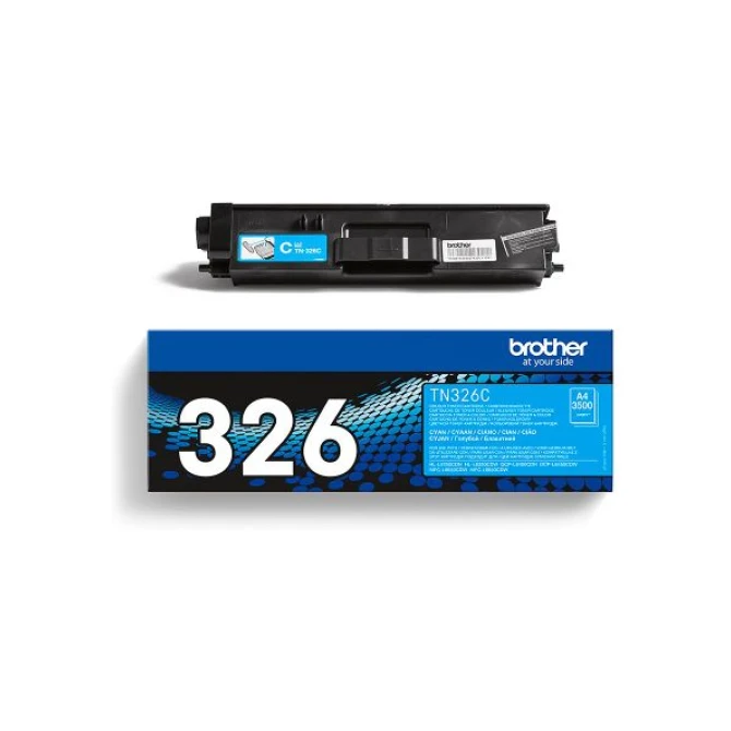 Brother TN-326C Toner. Hoog Rendement. Cyaan