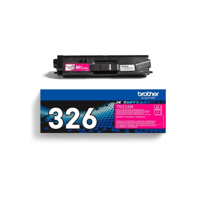 Brother TN-326M Toner. Hoog Rendement. Magenta