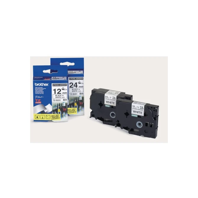 BROTHER TZe-161 Tape 36 mm x 8 m Zwart op Transparant