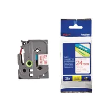 BROTHER TZe-252 Tape 24 mm x 8 m Rood op Wit BROTHER TZe-252 Tape 24 mm x 8 m Rood op Wit