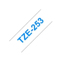 BROTHER TZe-253 Tape 24 mm x 8 m Blauw op Wit
