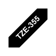 BROTHER TZe-355 Tape 24 mm x 8 m Wit op Zwart BROTHER TZe-355 Tape 24 mm x 8 m Wit op Zwart