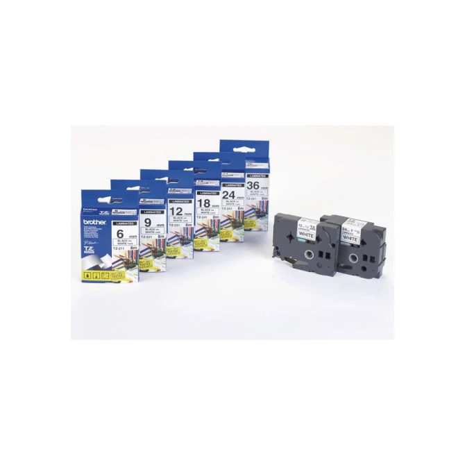 BROTHER TZe-535 Tape 12 mm x 8 m Wit op Blauw