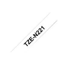 BROTHER TZe-N221 Tape Niet Gelamineerd 9 mm x 8 m Zwart op Wit BROTHER TZe-N221 Tape Niet Gelamineerd 9 mm x 8 m Zwart op Wit
