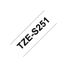 BROTHER TZe-S251 Tape Extra Kleefkracht 24 mm x 8 m Zwart op Wit BROTHER TZe-S251 Tape Extra Kleefkracht 24 mm x 8 m Zwart op Wit