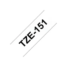 BROTHER TZe151 Labeltape 24 mm x 8 m Zwart op Transparant BROTHER TZe151 Labeltape 24 mm x 8 m Zwart op Transparant
