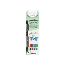 Brushpen PENTEL SE15C assorti/pk4 Brushpen PENTEL SE15C assorti/pk4