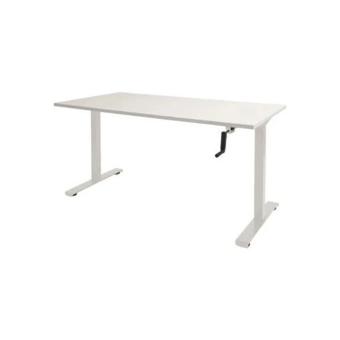 Bureau Dextro 140x80cm wit/wit